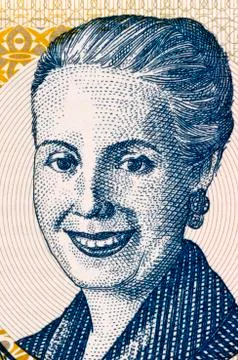 Eva Peron Stock Illustration