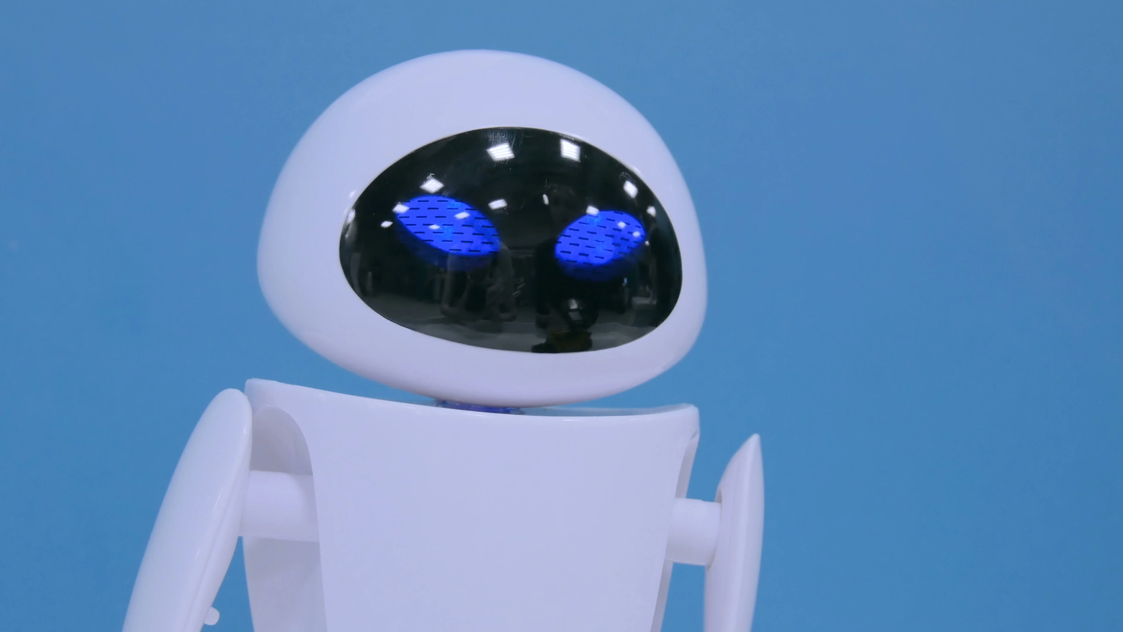 Eva Robots From Wall E Cartoon At Techno Stock Video Pond5
