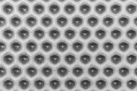Eva rug surface with a unique pattern of oval shapes seen closely Stock Photos