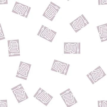 Evacuated food glyph vector seamless pattern flat 스톡 일러스트