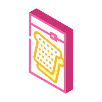 Evacuated food isometric icon vector illustration color Stock Illustration