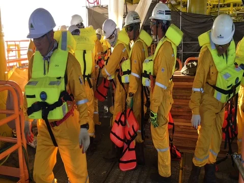 Evacuation Drill Stock-Footage 82149098