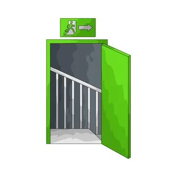 Evacuation illustration Ilustração Stock
