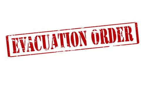 Evacuation order Stock Illustration