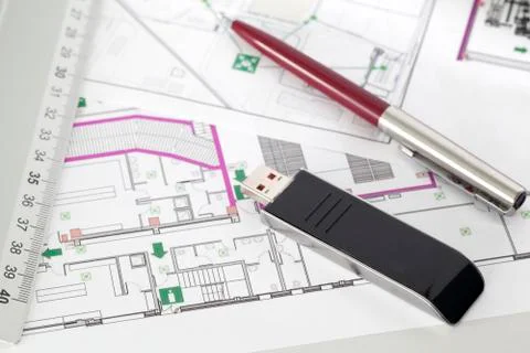 Evacuation plan Stock Photos