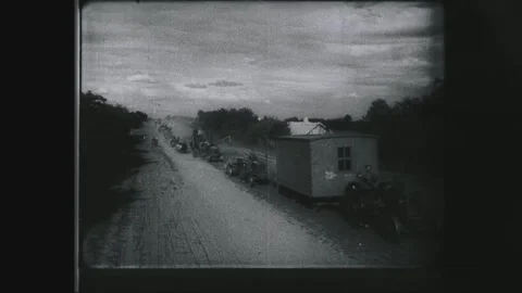 Evacuation of the population. World War II Stock Footage 260822355