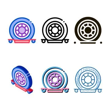 Evacuation tool icon vector minimal outline Stock Illustration