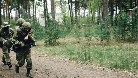 Evacuation of the wounded Stock Footage 76755718