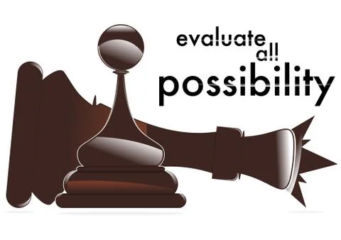 Evaluate all possibility Stock Illustration