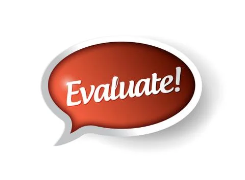 Evaluate message bubble illustration design 스톡 일러스트