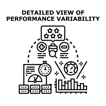 Evaluating business performance variability with data analytics 库存插图