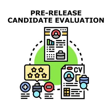 Evaluating candidate profiles for pre release software testing Illustrazione stock