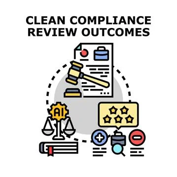 Evaluating compliance review outcomes using artificial intelligence Illustrazione stock