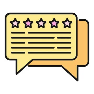 Evaluating customer satisfaction with five star rating feedback Ilustração Stock