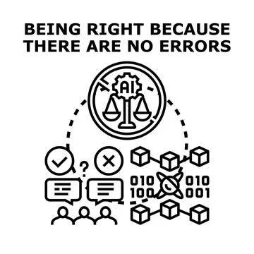 Evaluating decentralized trust with human oversight and error prevention Stock Illustration