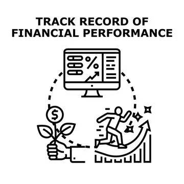 Evaluating financial performance and business growth strategy Stock Illustration