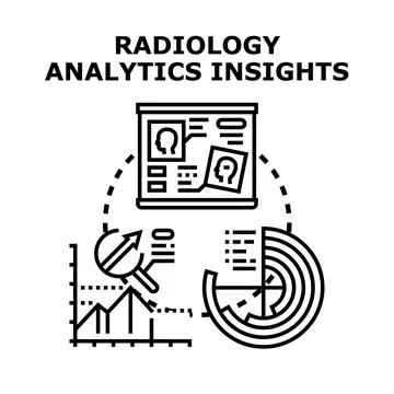 Evaluating medical data for radiology analytics insights Stock Illustration