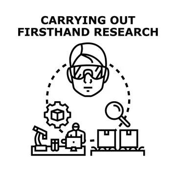 Evaluating new product development and scientific analysis Stock Illustration