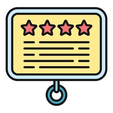 Evaluating online customer satisfaction with star rating feedback 库存插图