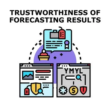 Evaluating online data trustworthiness and financial forecasting results イラスト素材