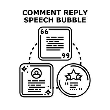 Evaluating online feedback and user comments concept Stock Illustration