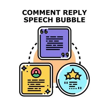 Evaluating online feedback and user comments concept Stock Illustration