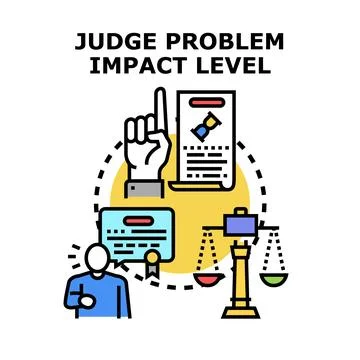 Evaluating problem impact level and decision making Stock Illustration