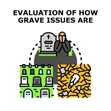 Evaluating serious and critical global issues Stock Illustration