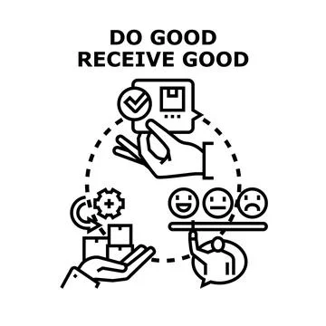 Evaluating services, receiving feedback, ensuring positive customer experienc 스톡 일러스트