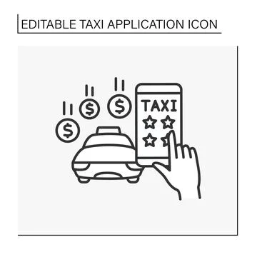 Evaluation line icon Stock Illustration