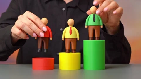 Evaluation of the performance of office workers and salespeople. Performance Stock Footage 342258844