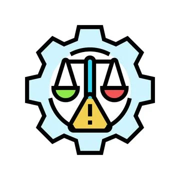 Evaluation risk color icon vector illustration Stockillustratie