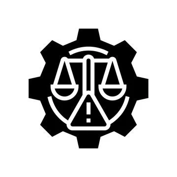 Evaluation risk glyph icon vector illustration Stock Illustration