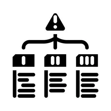 Evaluation risk glyph icon vector illustration Stock Illustration