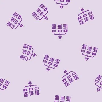 Evaluation risk glyph vector seamless pattern Stockillustratie