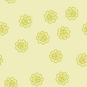 Evaluation risk line seamless pattern Illustrazione stock