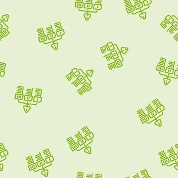 Evaluation risk line vector seamless pattern Stockillustratie