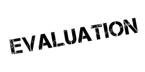Evaluation rubber stamp Stock Illustration