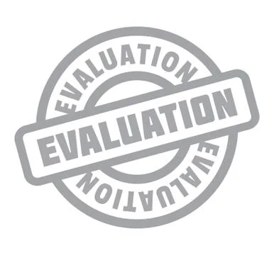 Evaluation rubber stamp Illustrazione stock