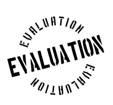 Evaluation rubber stamp Illustrazione stock