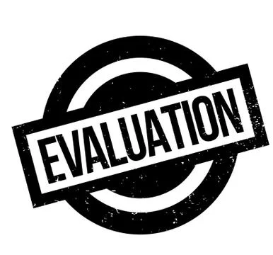 Evaluation rubber stamp Stock Illustration