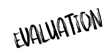 Evaluation rubber stamp Stock Illustration