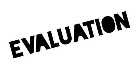 Evaluation rubber stamp Illustrazione stock