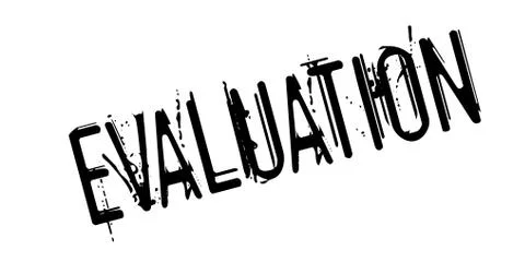 Evaluation rubber stamp Illustrazione stock