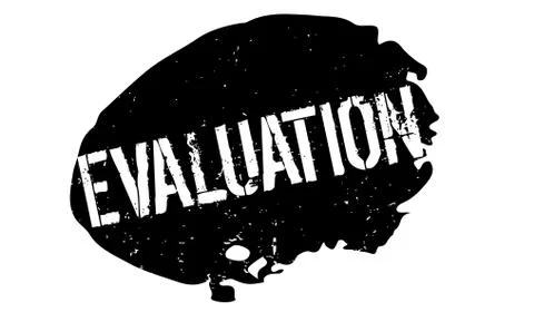 Evaluation rubber stamp Stock Illustration