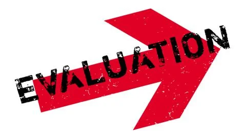 Evaluation rubber stamp Illustrazione stock
