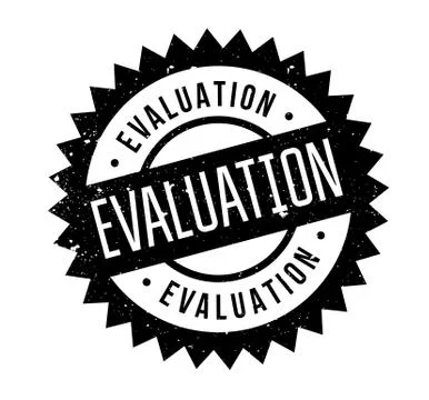 Evaluation rubber stamp Stock Illustration