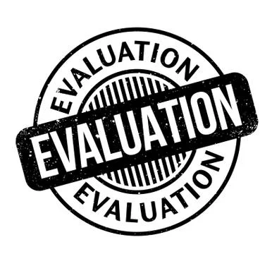 Evaluation rubber stamp Stock Illustration