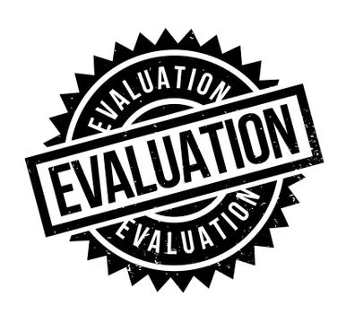 Evaluation rubber stamp Stock Illustration