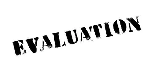 Evaluation rubber stamp Stock Illustration
